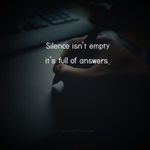 Darkness Quotes about Silence